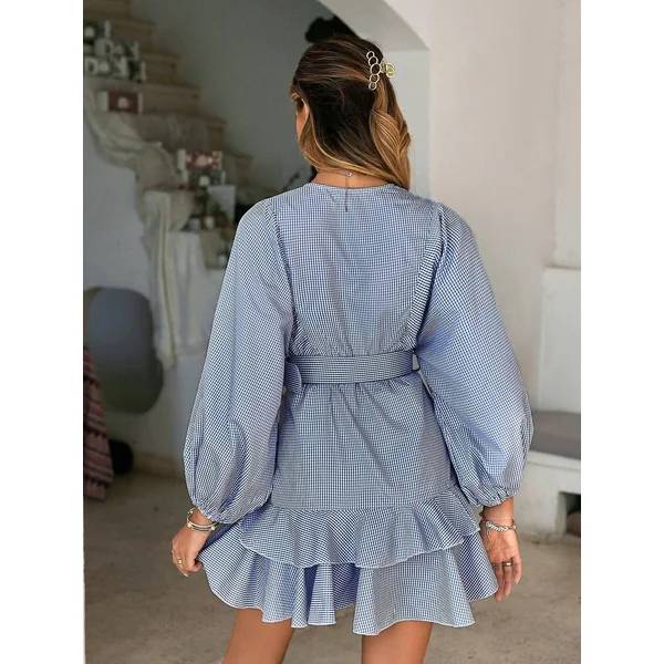 Mini Robe Bohème Bleu Clair