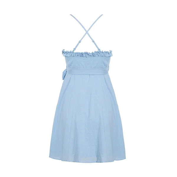 Mini Robe D’Été À Col En V