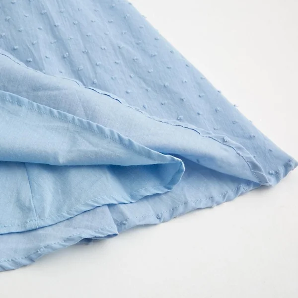 Mini Robe D’Été À Col En V