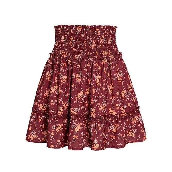 Minijupe Bohème À Fleurs