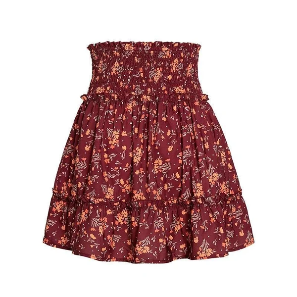 Minijupe Bohème À Fleurs