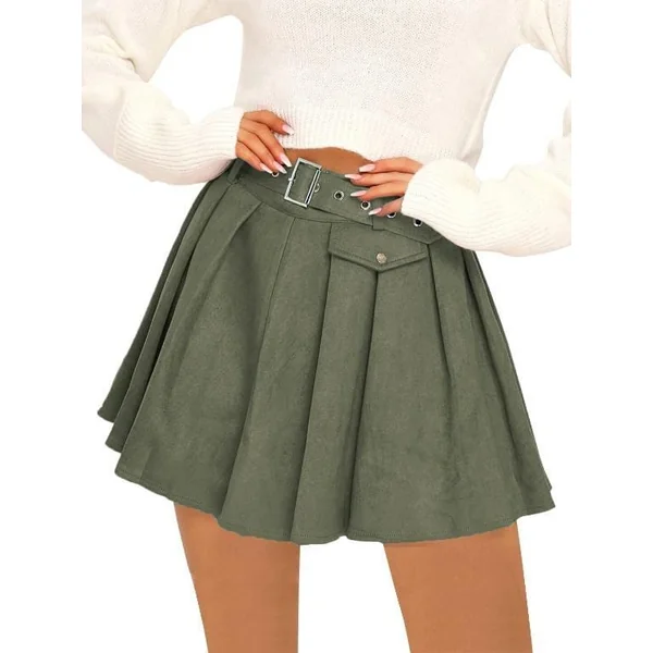 Mini-Jupe Bohémienne Verte