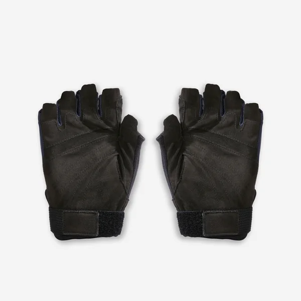MITAINES POUR BTON DE MARCHE NORDIQUE BLEU/NOIR.