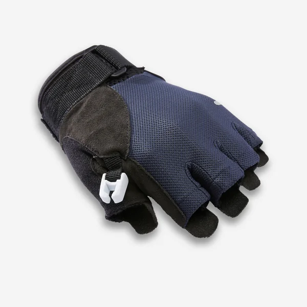MITAINES POUR BTON DE MARCHE NORDIQUE BLEU/NOIR.