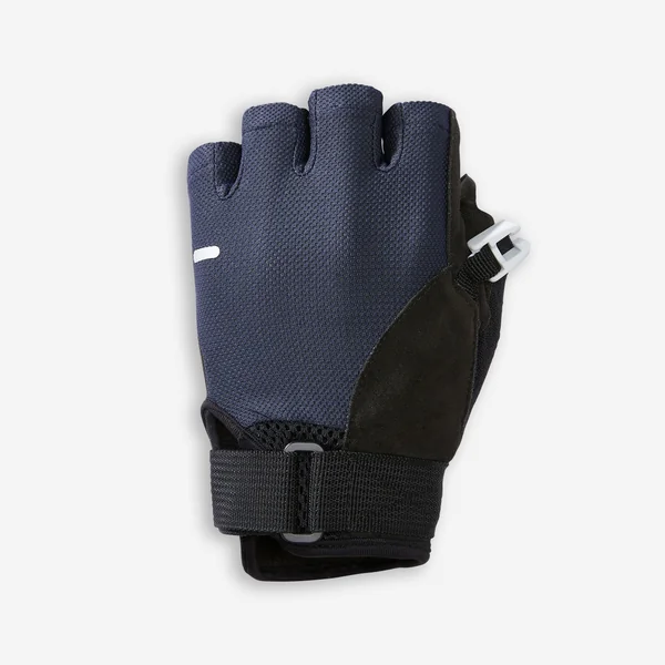 MITAINES POUR BTON DE MARCHE NORDIQUE BLEU/NOIR.