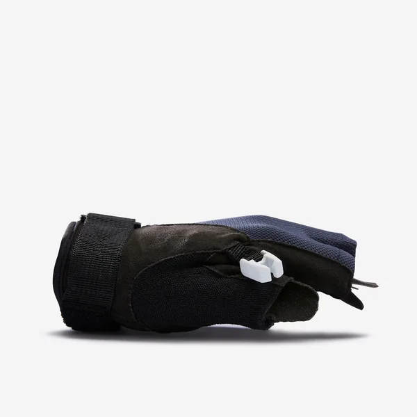 MITAINES POUR BTON DE MARCHE NORDIQUE BLEU/NOIR.