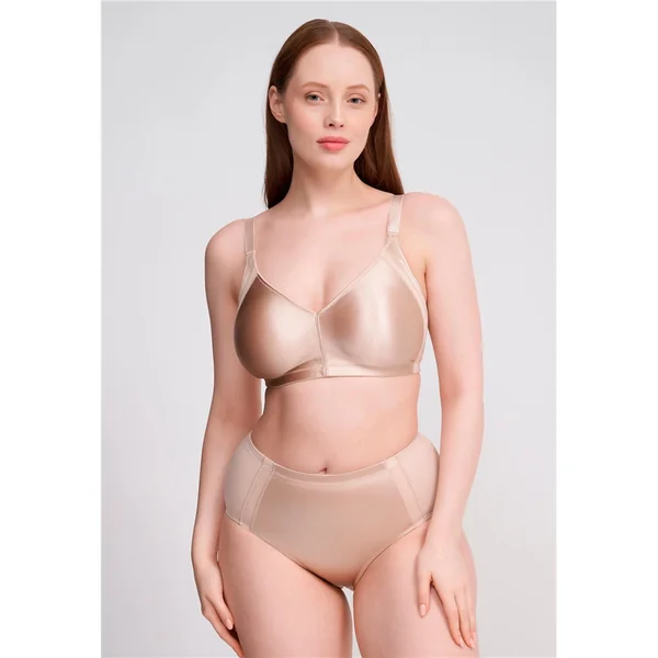 Naturana - Soutien-gorge Minimizer sans armature 38 (85) G Beige Brillant