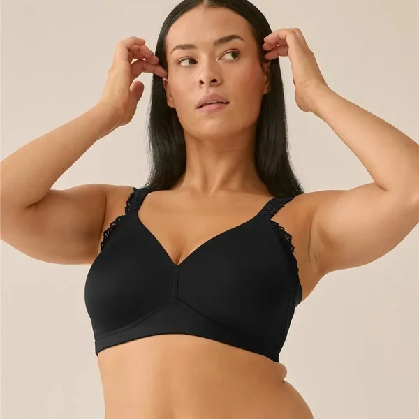 Naturana - Soutien-gorge sans armature 42 (95) B Noir The Friday