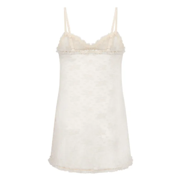 Nuisette en dentelle Darcy - Blanc