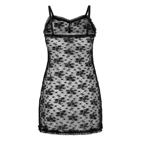 Nuisette en dentelle Darcy - Noir
