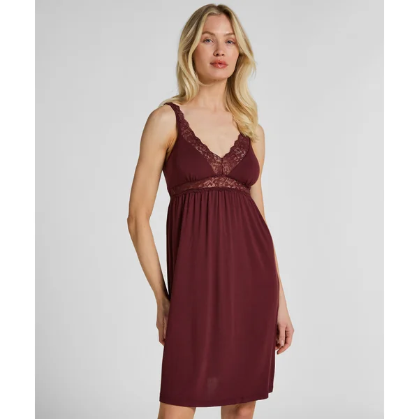 Nuisette en Jersey avec Dentelle - Violet