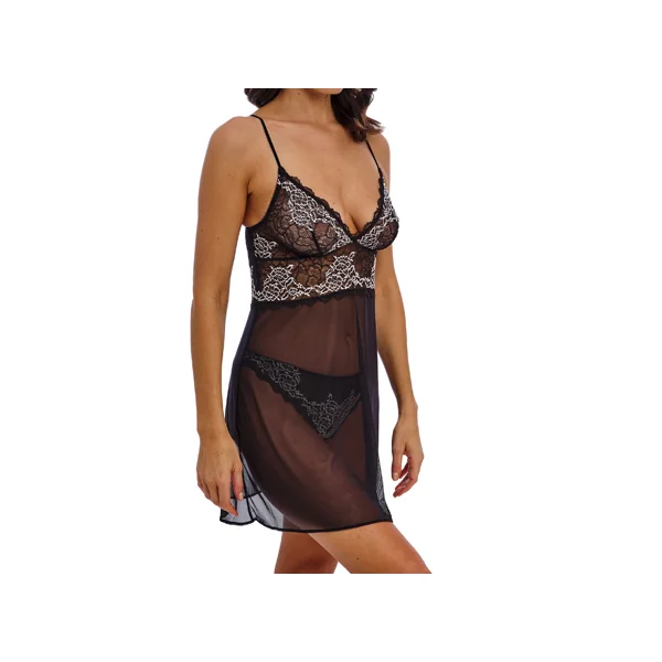 Nuisette LACE PERFECTION WE135009 NOIR|IVOIRE