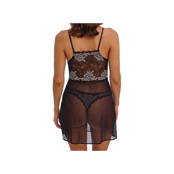 Nuisette LACE PERFECTION WE135009 NOIR|IVOIRE