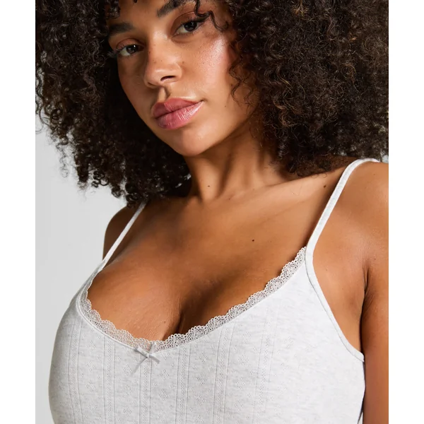 Nuisette Pointelle - Gris