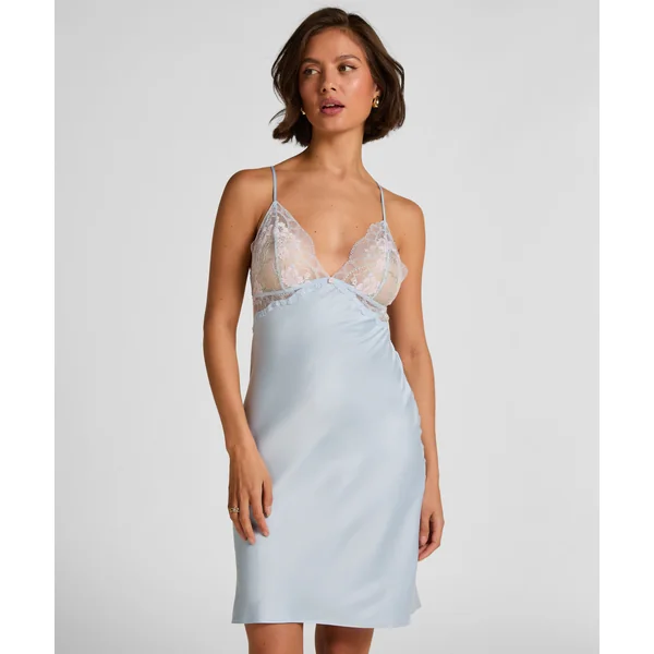 Nuisette Satinée Miri - Bleu