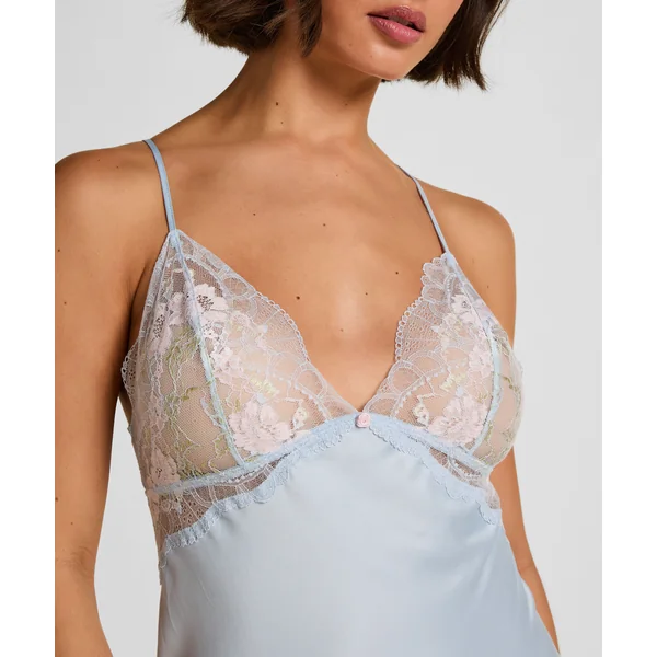 Nuisette Satinée Miri - Bleu