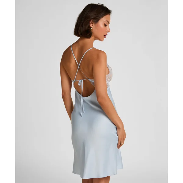 Nuisette Satinée Miri - Bleu