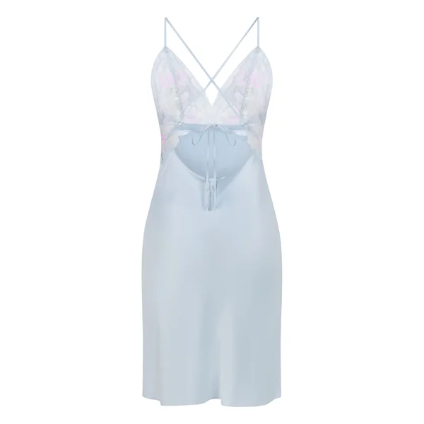Nuisette Satinée Miri - Bleu