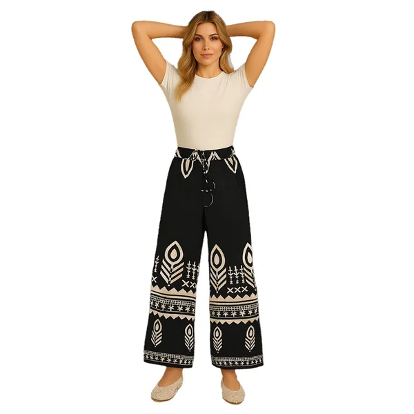 Orly - Pantalon avec motifs dans le bas de la jambe As Sample X-Small