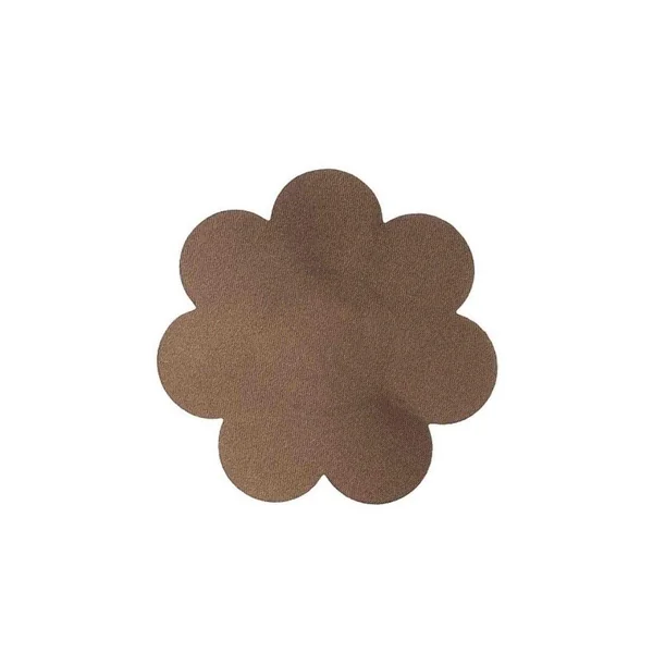 Pack de 3 paires de coques fines adhésives et cache tétons Bye Bra TAPES Marron en coton Bye Bra