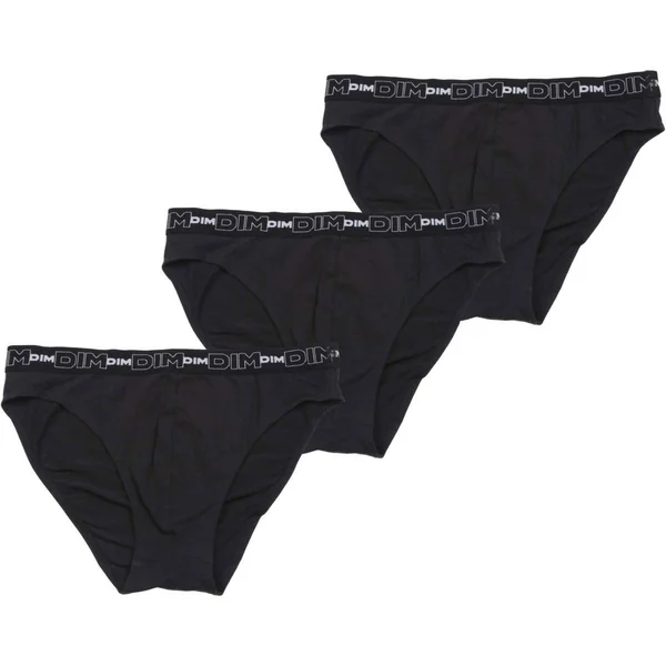 Pack de 3 Slips Coton Stretch - Ceinture Siglée Dim Underwear