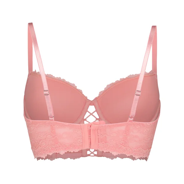 Padded Underwired Longline Bra Aveline - Rose