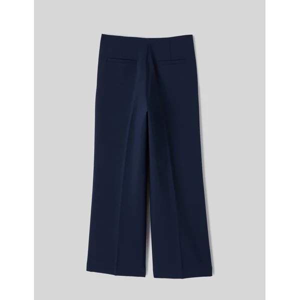 Pantalon avec des boutons dorés Bleu foncé