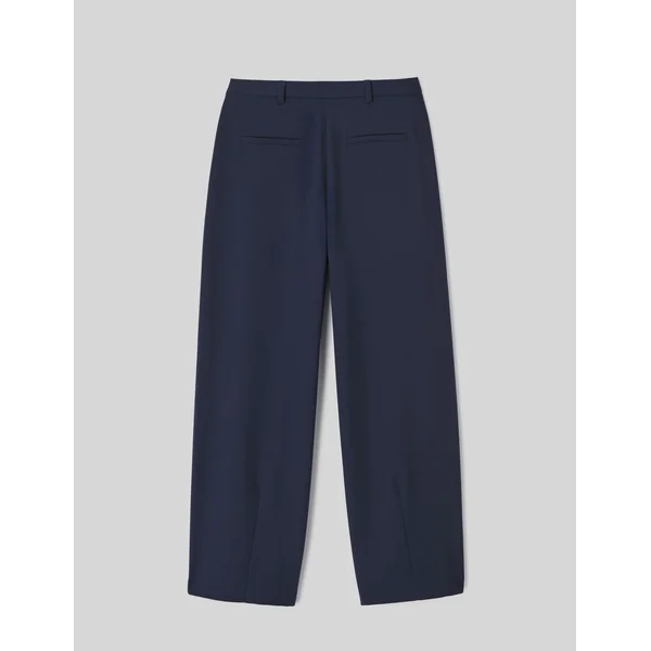 Pantalon balloon à pinces Bleu foncé