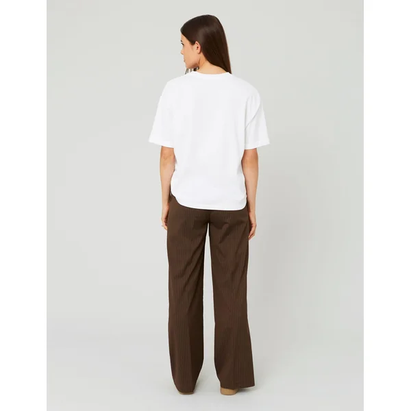 Pantalon caleçon intégré Marron