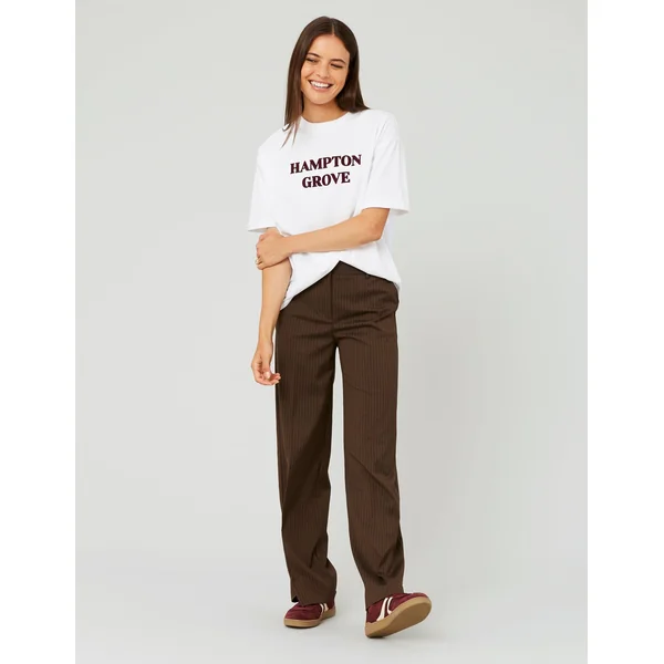 Pantalon caleçon intégré Marron