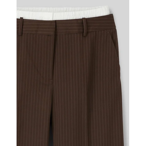 Pantalon caleçon intégré Marron