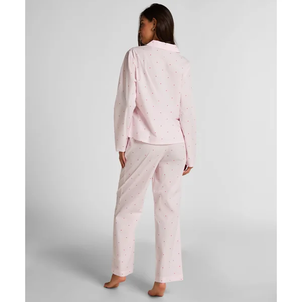 Pantalon Cotton Stripe Heart - Blanc
