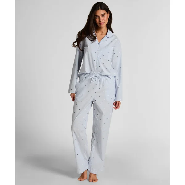 Pantalon Cotton Stripe Heart - Bleu