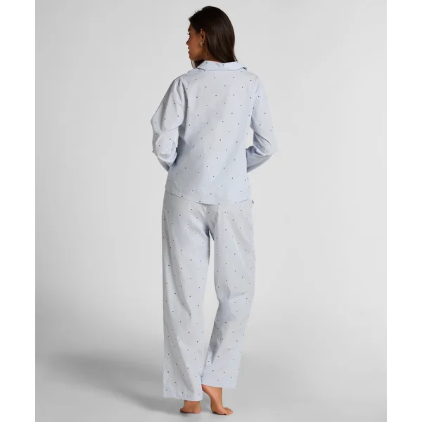 Pantalon Cotton Stripe Heart - Bleu