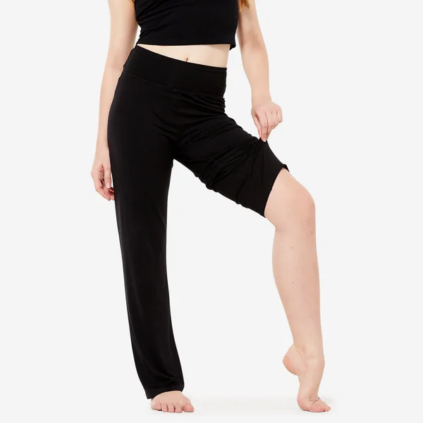 Pantalon danse moderne fluide droit - Fille - noir