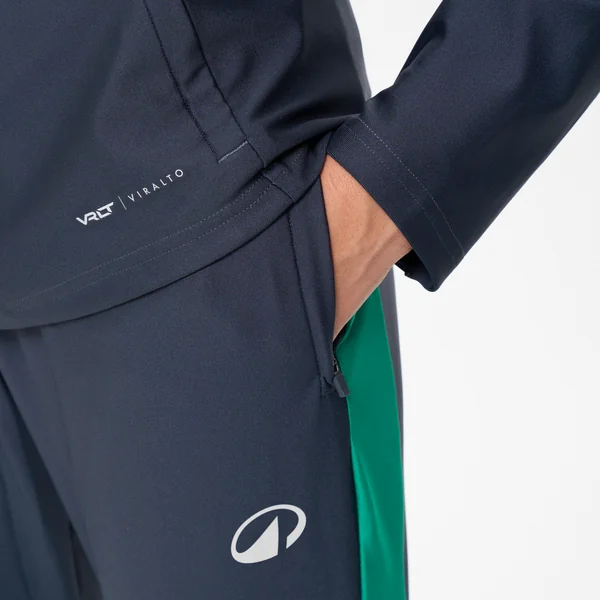 Pantalon de football VIRALTO CLUB gris carbone et vert