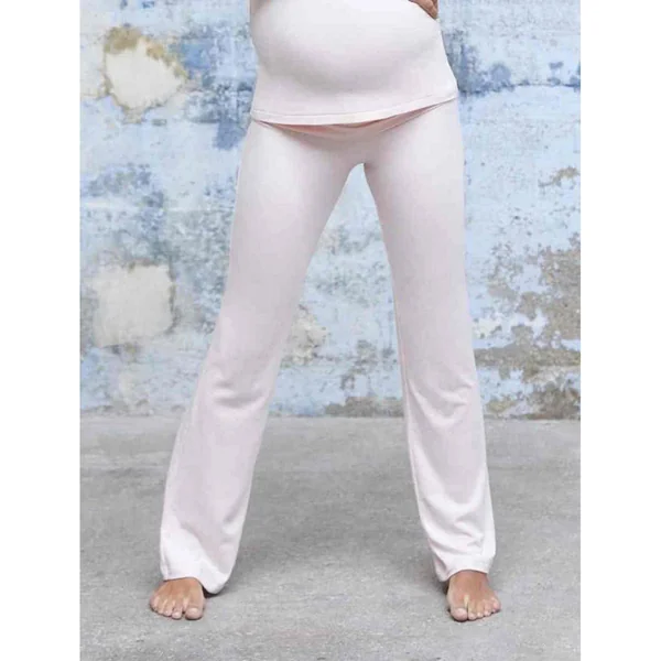 Pantalon de grossesse rose Cache Coeur Lingerie Serenity en viscose Cache Coeur