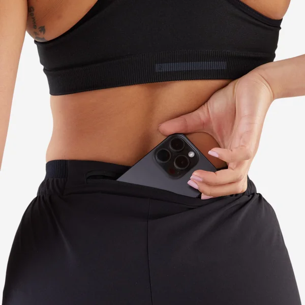 Pantalon de jogging running respirant femme - kiprun run 500 dry noir