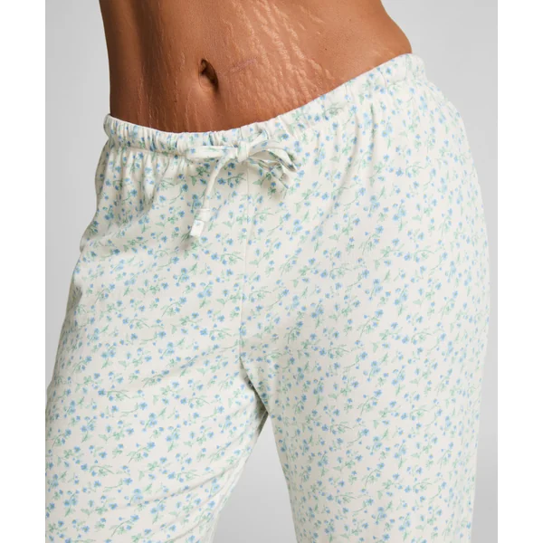 Pantalon de pyjama Florecita - Blanc