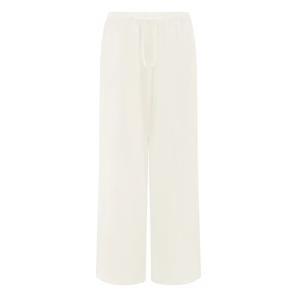 Pantalon de Pyjama Loose - Blanc