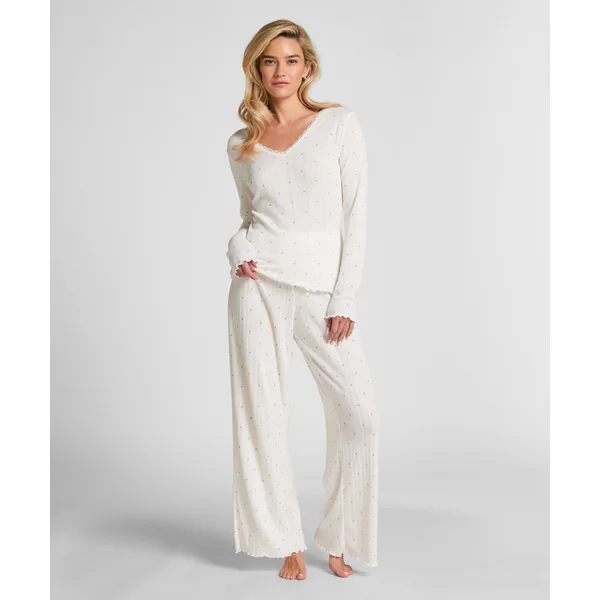 Pantalon de pyjama Pointelle - Bleu