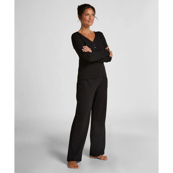 Pantalon de pyjama Pointelle - Noir