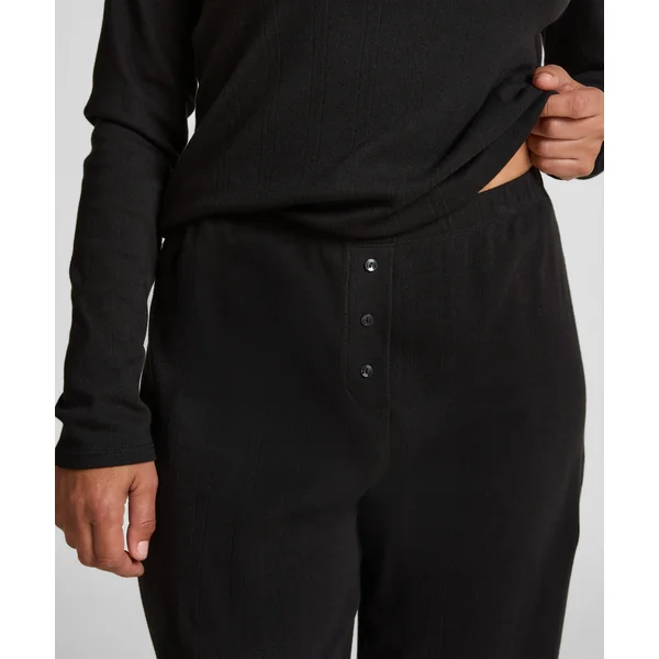 Pantalon de pyjama Pointelle - Noir