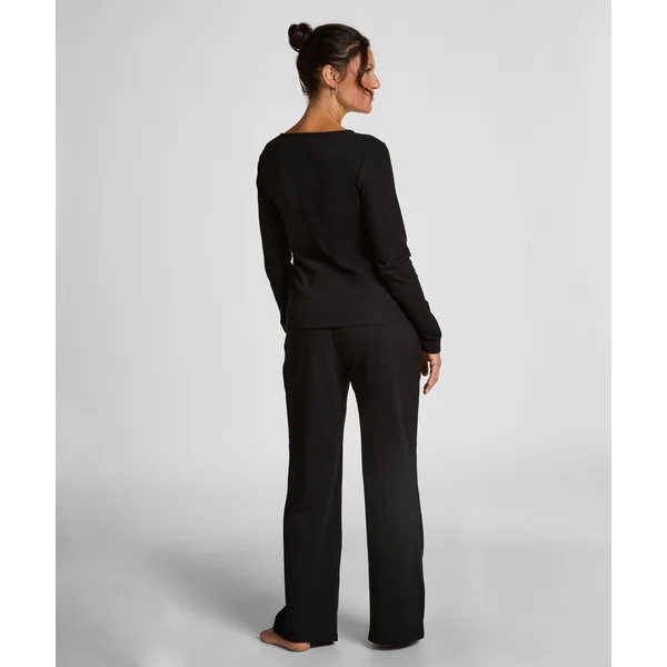 Pantalon de pyjama Pointelle - Noir
