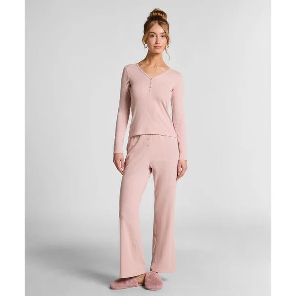 Pantalon de pyjama Pointelle - Rose