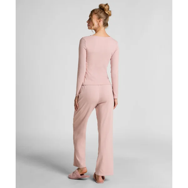 Pantalon de pyjama Pointelle - Rose