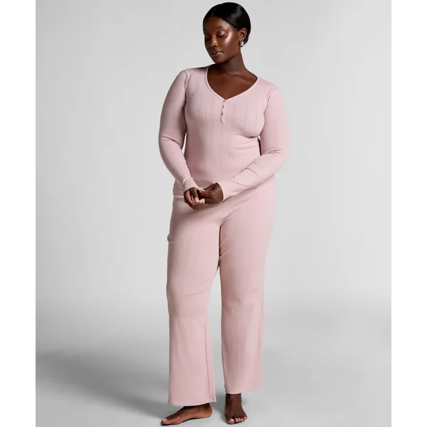 Pantalon de pyjama Pointelle - Rose