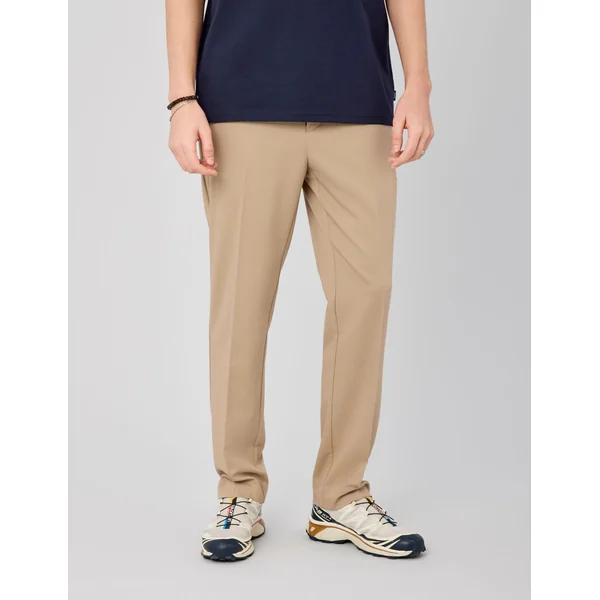 Pantalon de ville fluide Marron