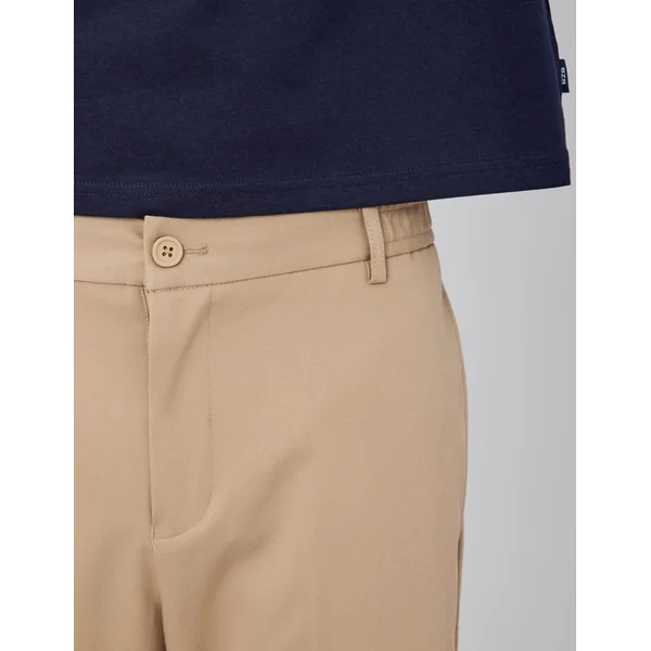 Pantalon de ville fluide Marron