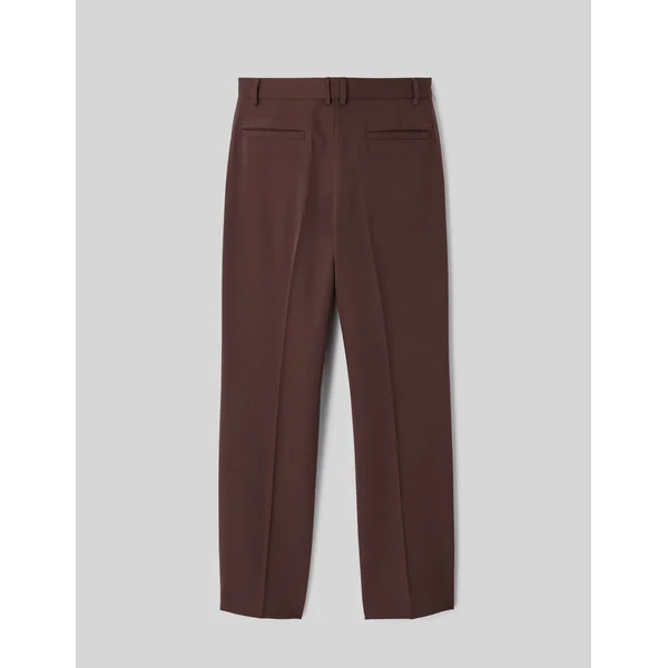 Pantalon de ville à pinces Marron foncée